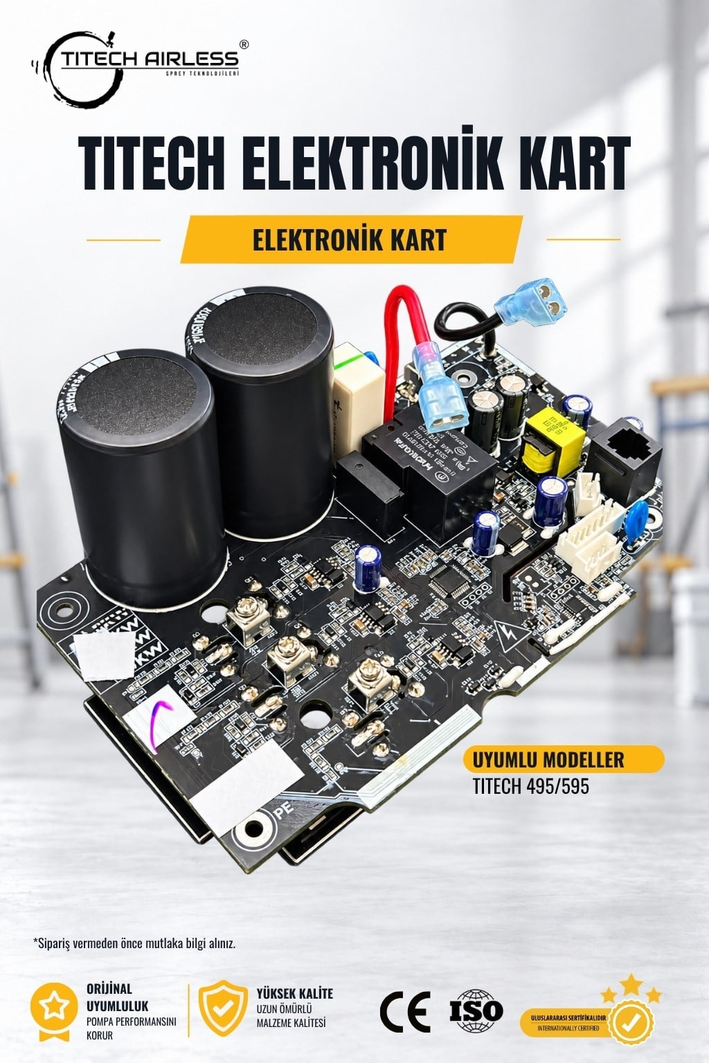 T-495-595 Elektrikli Boya Makinası Elektronik Kartı