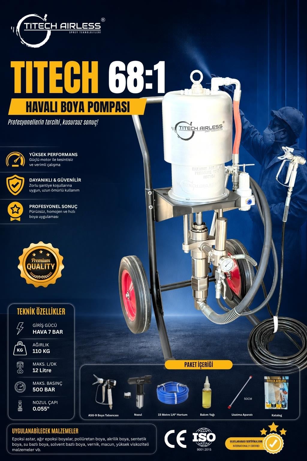 TITECH 68:1 Havalı Boya Pompası