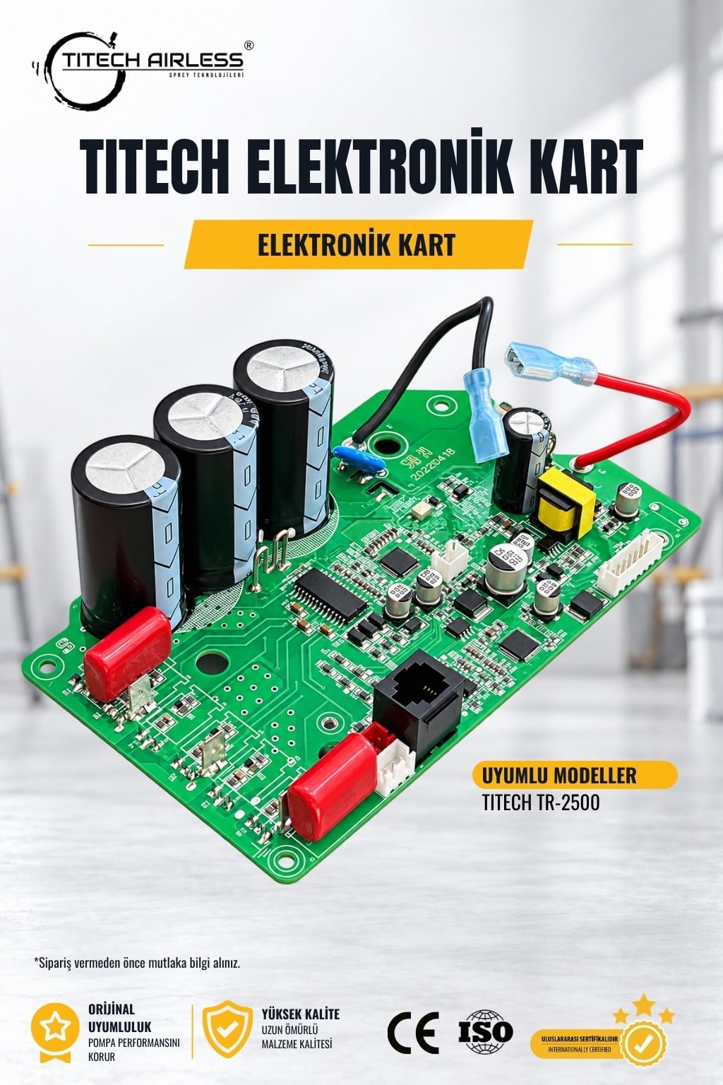 TR-2500 Elektrikli Boya Makinası Elektronik Kartı