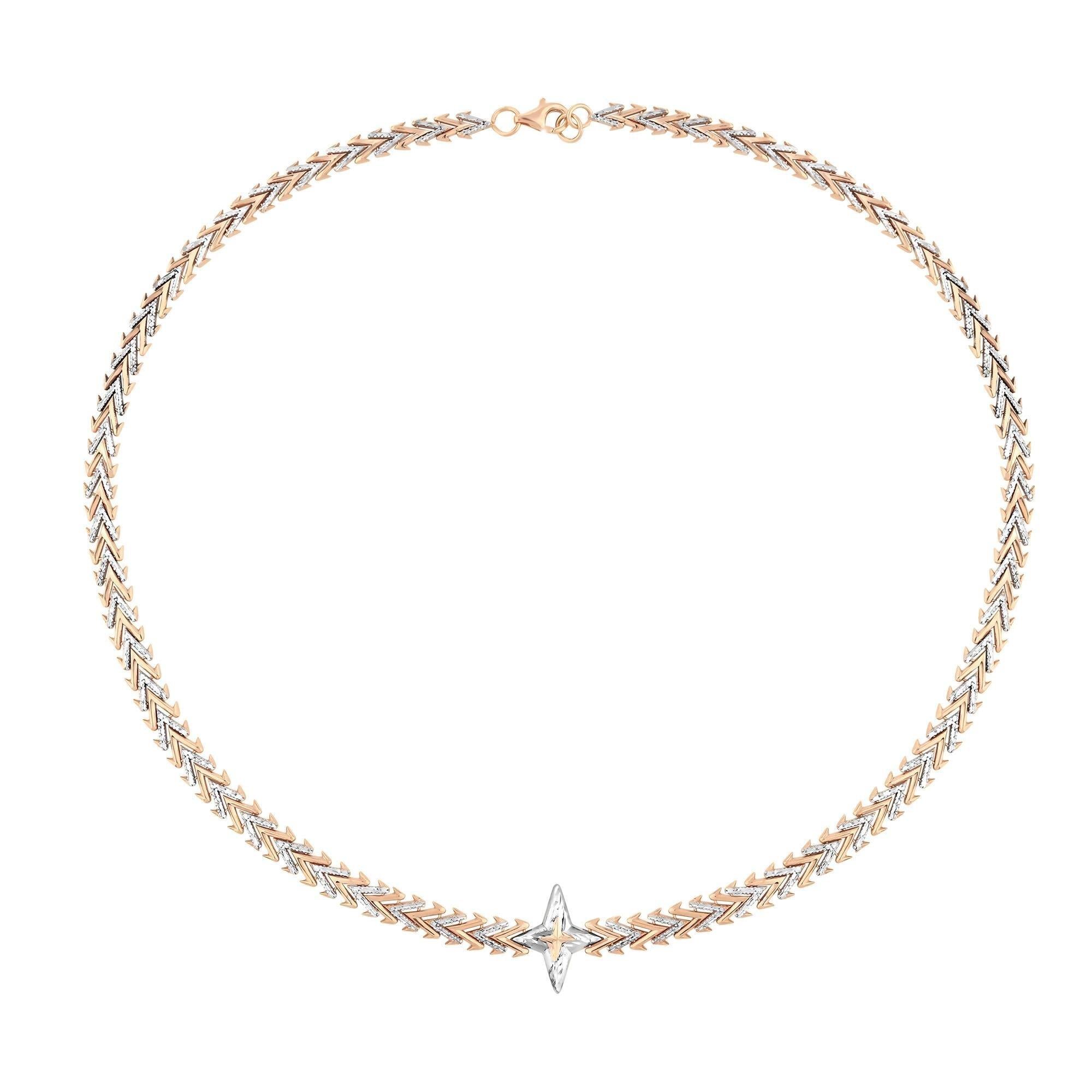 BE ICONIC PIRLANTASIZ YILDIZ CHOKER KOLYE