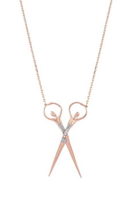 TAŞLI SCISSORS KOLYE