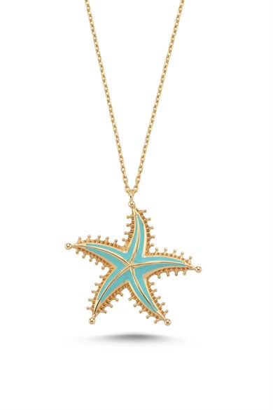 MİNELİ DENİZ YILDIZI KOLYE