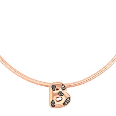 PIRLANTALI LEOPARDESS B HARFLİ KOLYE KALIN ZİNCİR