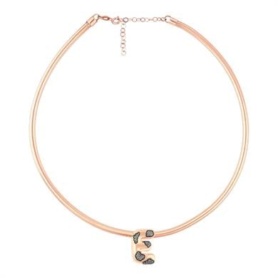 PIRLANTALI LEOPARDESS HARF KOLYE KALIN ZİNCİR