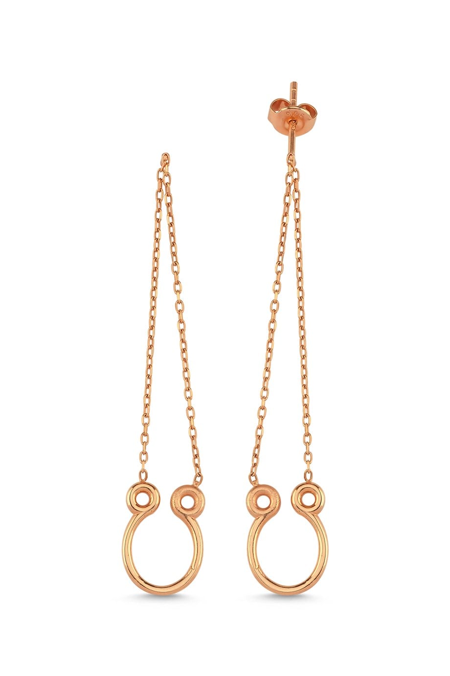 SALLANTILI ZİNCİR CHARM KÜPE TEK KULAK