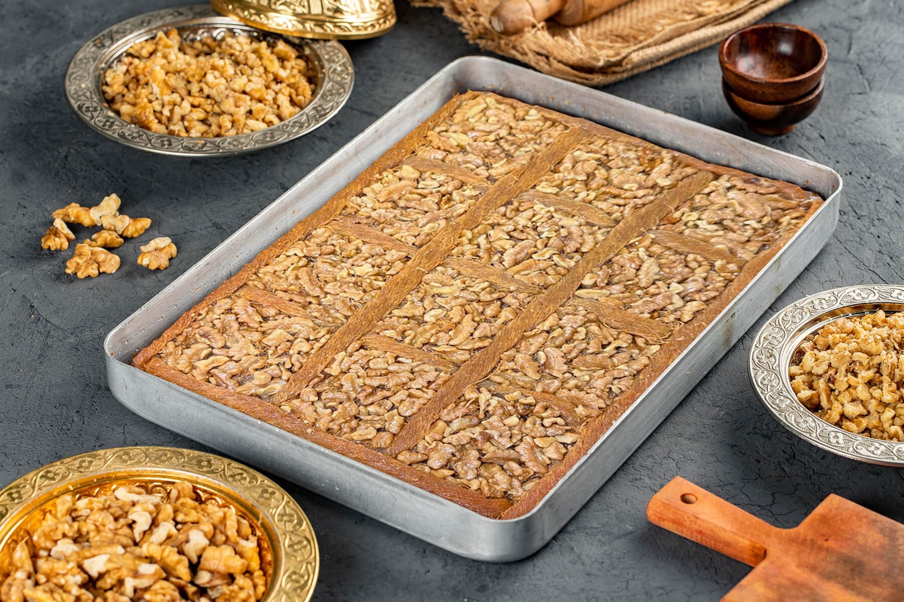 Cevizli Halep Kadayıf (Tepsi)