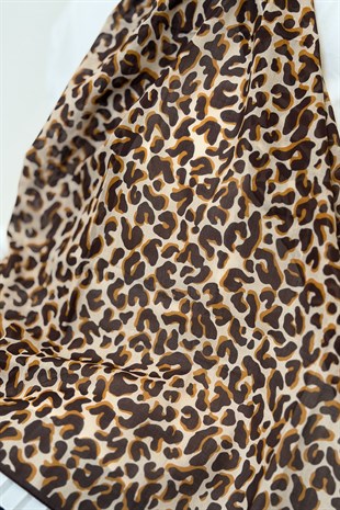 İpekevi Leopar Desen Pamuk Şal