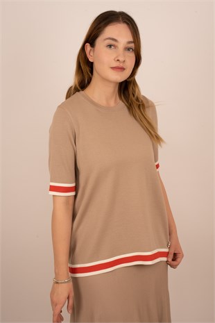 Missdalida 6047-23K Kısa Kollu Triko Tunik