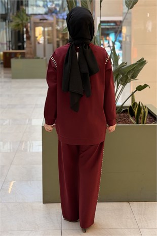 Ceremony Bluz Ve Pantolonu Çakma Detaylı Luna Takım