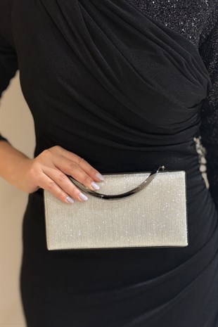 Mahal Bags Box Oval Kilitli Abiye Çanta
