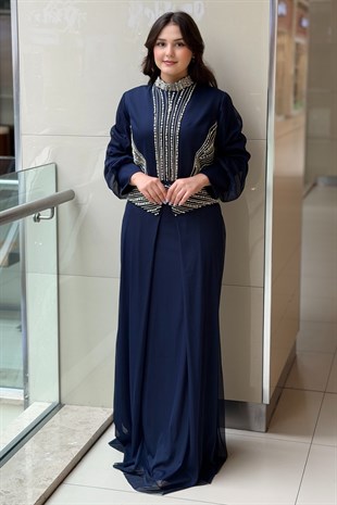 Fashion Night Taş İşlemeli Abiye Elbise
