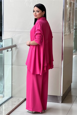 Ghisa Çift Düğme Detayli Gömlek Pantalon Takım