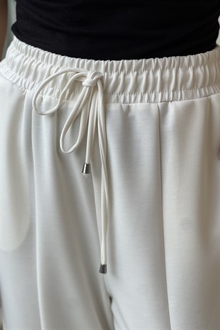 Sentez Önden Parçalı Havuç Bambu Pantolon