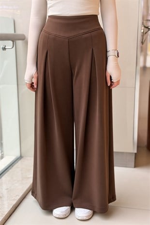 Ghisa A pileli Bol Paça Modal Pantalon