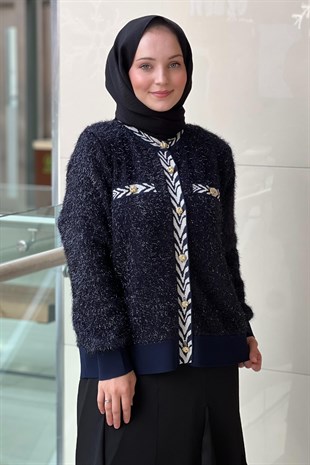 Ghisa Ribanalı Sim İpli Triko Hırka