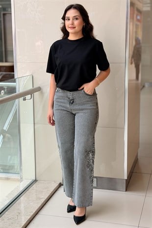 Mahal Pearly Denim Pantolon