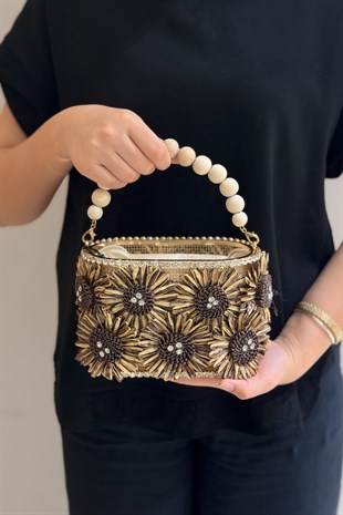 Mahal Bags Bambu El Tutma El İşleme Handmade Çanta