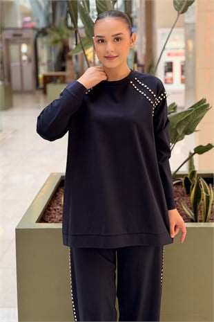 Ceremony Bluz Ve Pantolonu Çakma Detaylı Luna Takım