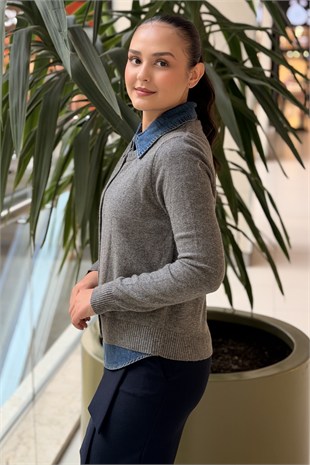İpekyol Çift Parça Görünümlü Triko Hırka