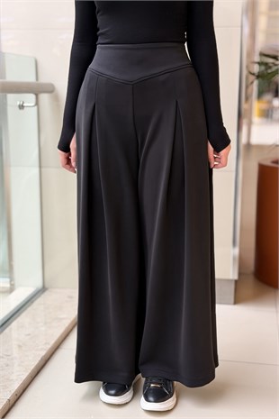 Ghisa A pileli Bol Paça Modal Pantalon