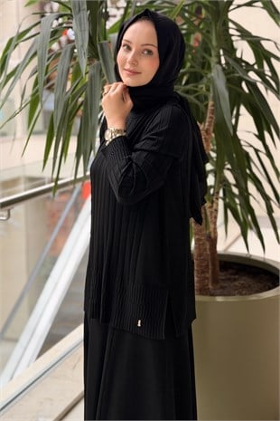 Missdalida Kalın Fitilli Beli Lastikli Tunik