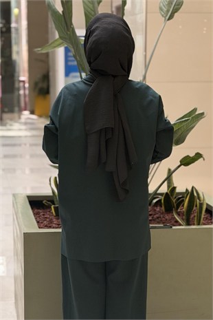 Ceremony Önü Kapitone Garni Detaylı Luna Pantolonlu Takım