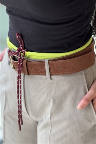 Twist Beli Band Kemerli Pantolon