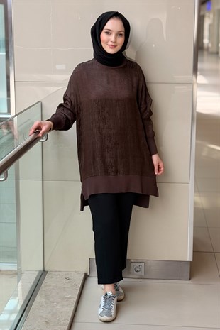 Nuss Ribanalı Jakar Tunik
