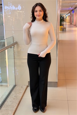 Mahal Casual Dik Yaka Cotton İçlik Body