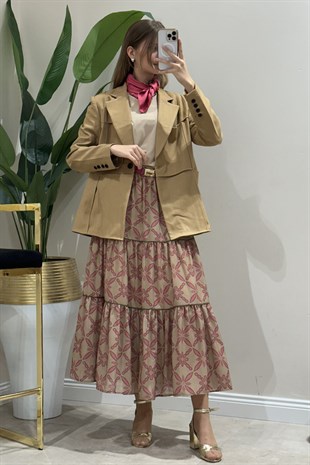 İpekyol Patchwork Efektli Blazer Ceket