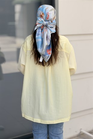 Mahal Miya Çift Cepli Oversize Gömlek