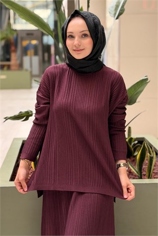 Nuss Fitilli Tunik Etek Merserize Takım