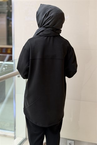 Ghisa İnce Zincir Detaylı Cepli Kap Pantolon Modal Takım