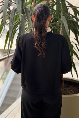 İpekyol Yakası Bağlamalı Sweatshirt