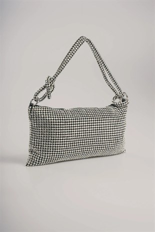 Ccs Full Taşlı Omuz Askılı Clutch Çanta