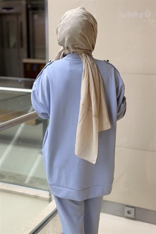 Ghisa Düğme Aksesuar Detaylı Kap Pantolon Takım