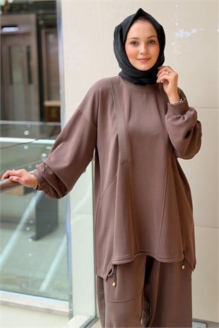 Ghisa Ribana Detaylı Tunik Pantolon Liosel Takım