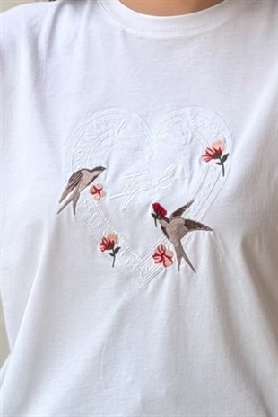 İpekyol Monogram Nakışlı Tişört