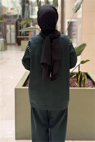 Ceremony Bluz Ve Pantolonu Çakma Detaylı Luna Takım