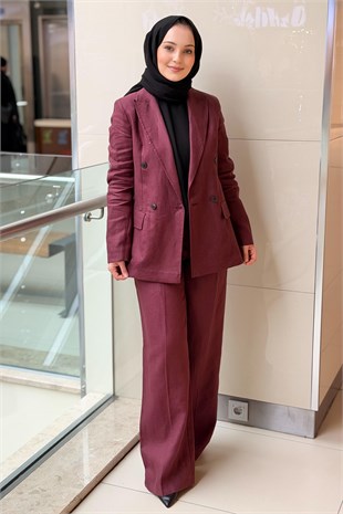 İpekyol Kruvaze Keten Blazer Ceket