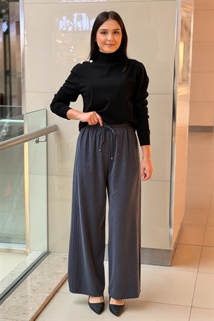 Sentez Doha Yanı Nervürlü Pantolon