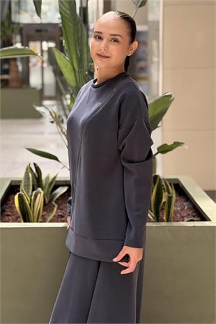 Ceremony Taş Detaylı Kolş Etekli Bora Takım
