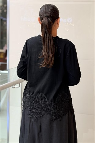 Ghisa Etek Ucu Dantelli Tunik
