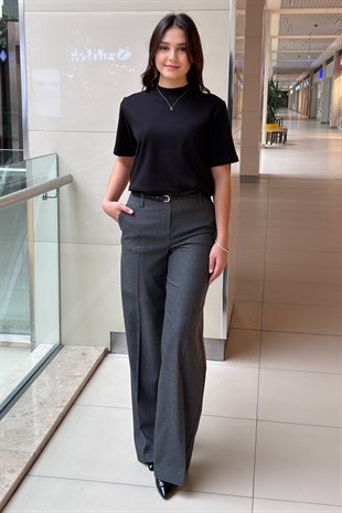 İpekyol Kemerli Wide Leg Fit Pantolon