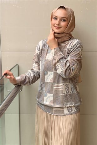 Ghisa Patchwork Desen Tunik
