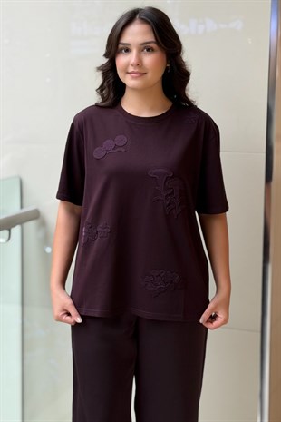İpekyol Floral Aplikeli Tişört
