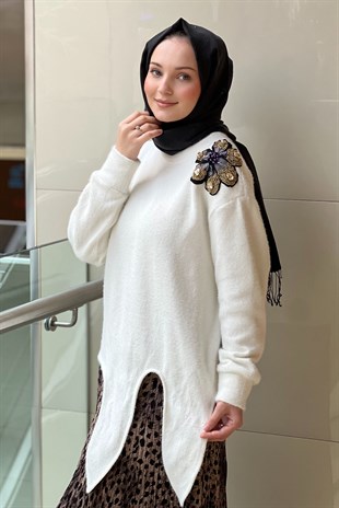 Missemramiss Violette Fleur Angora Bluz