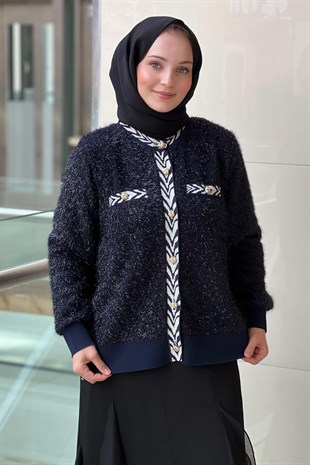 Ghisa Ribanalı Sim İpli Triko Hırka