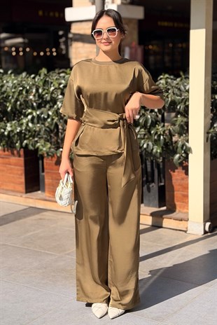 İpekyol Wide Leg Fit Saten Pantolon