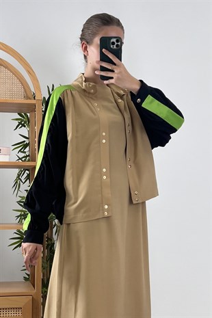 Missemramiss Tencel Kol Saten Bomber Ceket